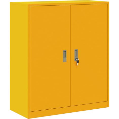 Maison Exclusive - Armario de almacenamiento Amarillo Mostaza 90