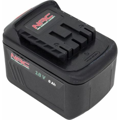 Batteria nac b18-60-s agli ioni di litio 18 V 6.0 Ah