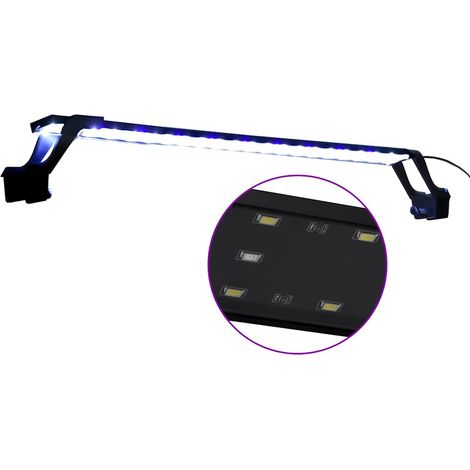 Lampe à LED d'aquarium avec pinces 75-90 cm Bleu et blanc