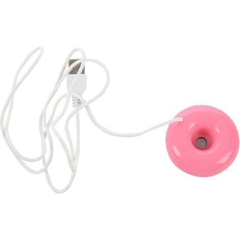 Rosa, donut-förmige Tisch-/Mini-Luftbefeuchter, kreativer und innovativer Luftreiniger, USB-Anschluss (1/5)