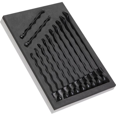 Sealey Combination Spanner Set 12 Pieces Metric - Black Series - AK63263B