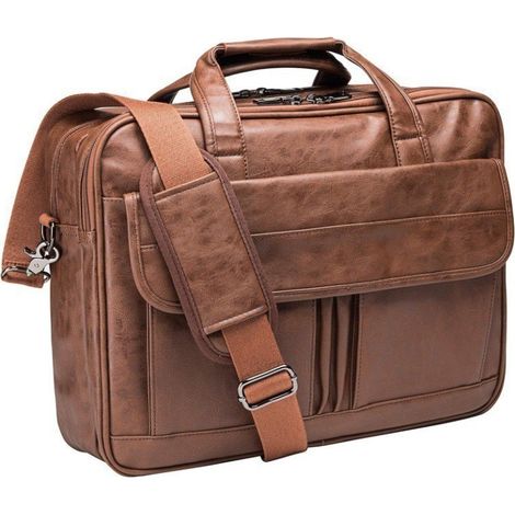 sac portable oulière en cuir pour homme, compatible avec ordinateur portable 17 3 pouces type porte (1/5)