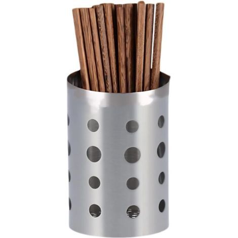 CSPARKV Porta bacchette, scolaposate, organizer per cucchiai, porta posate in acciaio inox, contenitore per posate, cestino per utensili da piano di lavoro, porta utensili da cucina (1/3)
