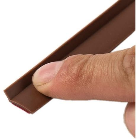 Striscia sigillante autoadesiva in gomma siliconica resistente, ideale per l'isolamento acustico di porte e finestre di sicurezza (10 mm x 4 mm) (1/5)