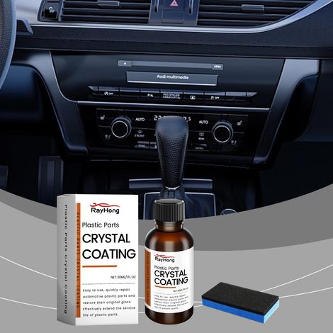 Automotive plastic coating agent, crystal coating agent for plastic parts -- 30ml1 + sponge1 -- BIEMMEDUE (1/5)