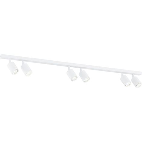 Plafoniera bianca minimal FLASH 6xGU10 8W 116cm Emibig (1/5)