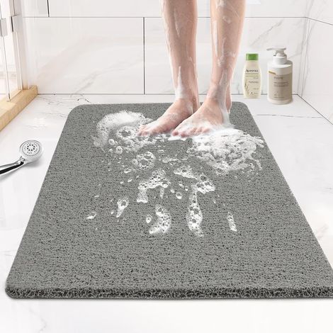 Tapis De Douche - Tapis Antidérapant Pour Baignoire Et Cabine De Douche - 40 x 60 cm - Gris (1/5)
