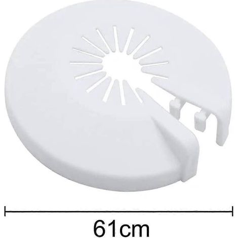 30 Stück Heizkörperrohrabdeckungen, Heizungsrohrschellen, Kunststoffabdeckungen für Rohre mit einem Durchmesser von 8–22 mm, zu öffnende Rosetten, Rohrklappen