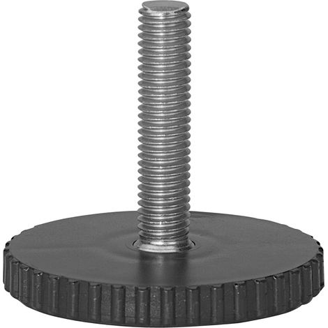 HETTICH Vis de réglage acier, Diam.60 x H.50 mm