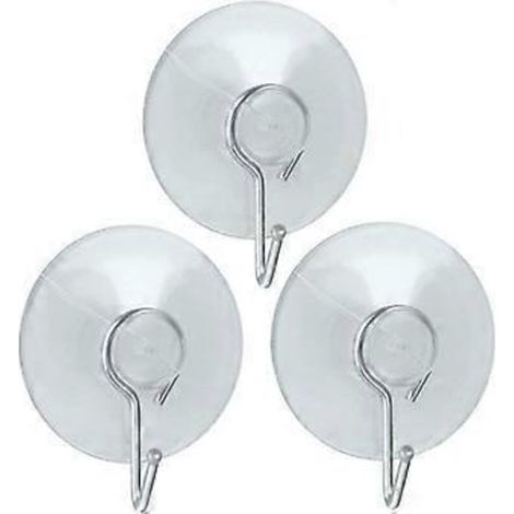 Set of 3 suction cup hooks (1/3)