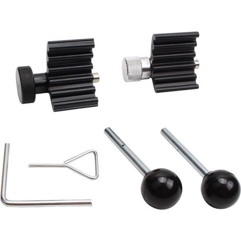 Kit di fasatura per motori diesel, valvola di bloccaggio dell'albero motore, attrezzo di bloccaggio dell'albero motore, compatibile con Audi e Volkswagen -Crezuo