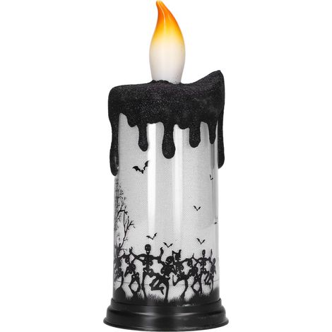 Halloween-Schneelampe mit dekorativen LED-Kerzen (1/5)