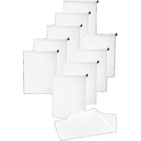 YMYNY 10er-Packung feinmaschige Pool-Staubsaugerbeutel, Ersatz-Pooldüse, 9 x 12 Zoll (1/4)