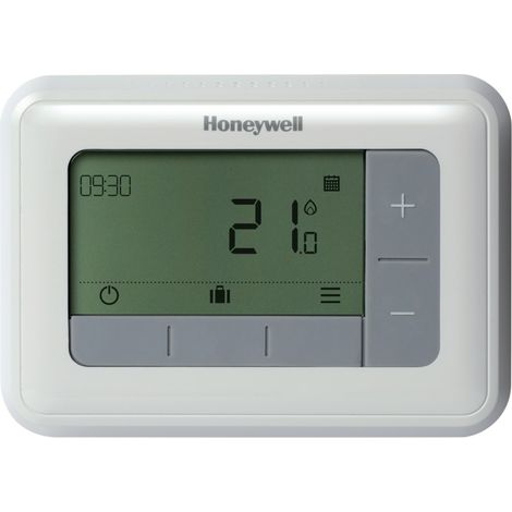 Thermostat d'ambiance câblé avec contact inverseur – Gestion de chauffage connecté – Compatible avec systèmes de chauffage central – Blanc – Resideo