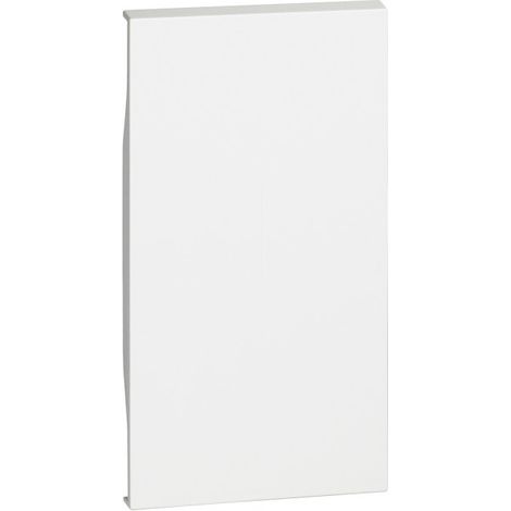 Placca di copertura bticino living now 2 moduli clip on bianco