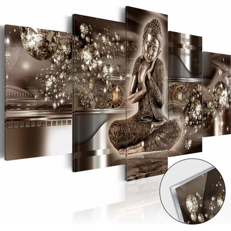 Tableau sur verre harmonie intérieure - 200 x 100 cm (1/4)