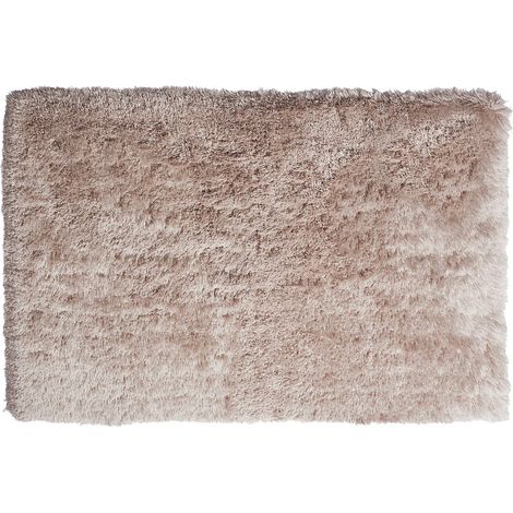 Tappeto shaggy a pelo lungo - 160 x 230 cm - Tortora - ARDELA