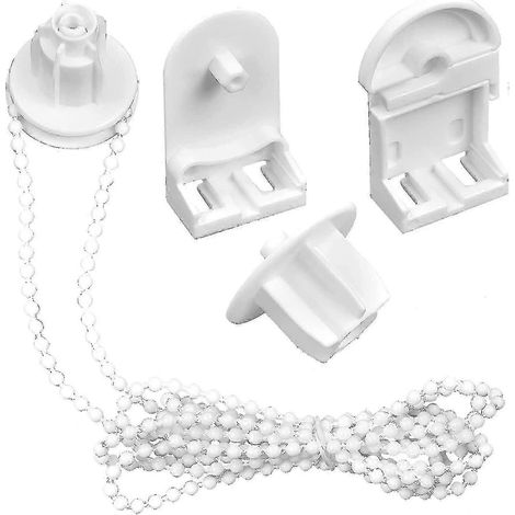 Kit de réparation et de remplacement pour stores enrouleurs, accessoires de store enrouleur de 25 mm avec chaînette à billes de 3 m. (1/5)