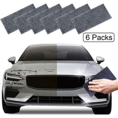 Set di 6 panni per la rimozione e la riparazione dei graffi sulla carrozzeria dell'auto: panno nano per la rimozione dei graffi, panno per la pulizia e la lucidatura delle auto. (1/5)