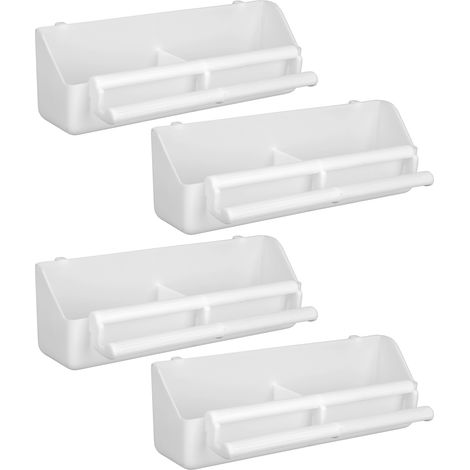 Lot de 4 mangeoires suspendues pour perroquets et oiseaux de compagnie, abreuvoirs et gamelles pour pigeons, supports pour cage, outils d'alimentation (1/5)