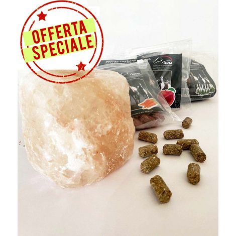 OFFERTA 3 Pacchi Biscotti per cavalli gusti mela, carota, erbe 750g cad più sale Hymalaia 2 kg