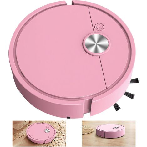 Kleiner Saugroboter pink 3 en 1 40 Min Laufzeit USB silencieux (1/5)