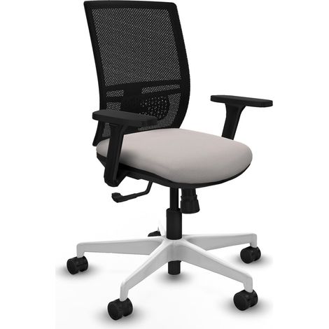 Chaise de bureau piqueras y crespo Yunquera noir mousse découpée (1/2)