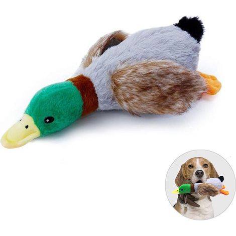 Jouets pour chiens - Jouets interactifs pour chiens - Jouets interactifs pour animaux de compagnie - Peluche - Canard - Peluche - Jouets qui couinent - Peluche style pattes de canard (1/5)