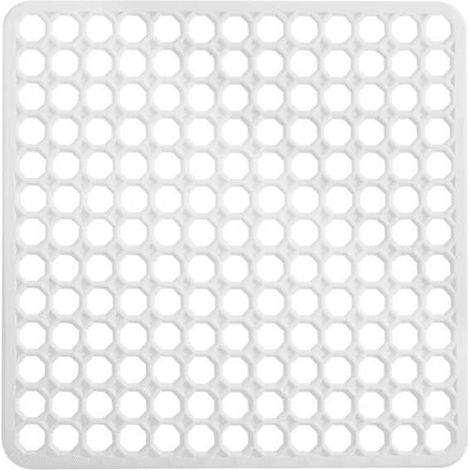 Defender Tappeto Lavello PVC Bianco 29x29 cm per Protezione Stoviglie