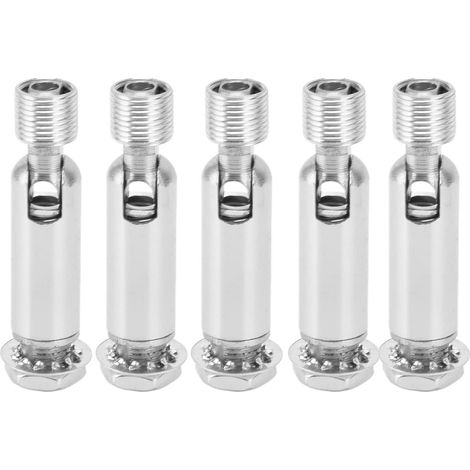 Set di 5 adattatori angolari M10 per plafoniera – 180° – cromati – per sospensione di lampadari – accessori