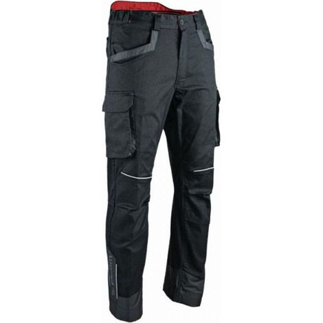 Pantalón de trabajo elástico RUNNER - Negro/Gris M - ES(40) (1/2)