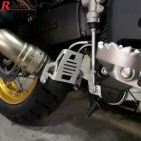Auspuffklappenschutz für Suzuki DL1000 V-Strom 1000/XT V-Strom 1000 1000XT 2014 2015 2016 2017 2018 2019 2020 – silber 6 (1/5)