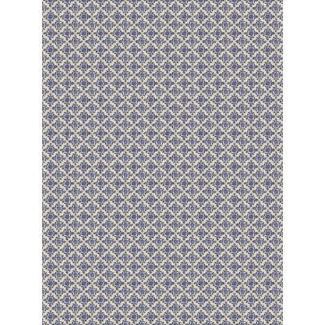 Papier peint panoramique bleu & blanc mosaïque Tapisserie panoramique effet carreaux pour cuisine Papier peint panoramique salle de bain (1/3)