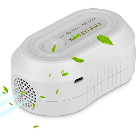 Nettoyeur CPAP portable USB Mini CPAP Machine de nettoyage pour machines CPAP Masque Nettoyage régulier de stérilisation à l'ozone domestique (Blanc)