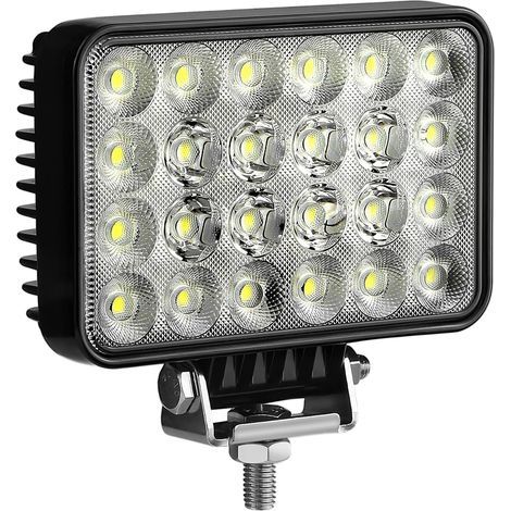 Projecteur de travail LED Antom 12-60V 5 pouces, étanche, avec feu de recul étendu, 72W, convient aux SUV, tracteurs, excavatrices, etc. (1/5)