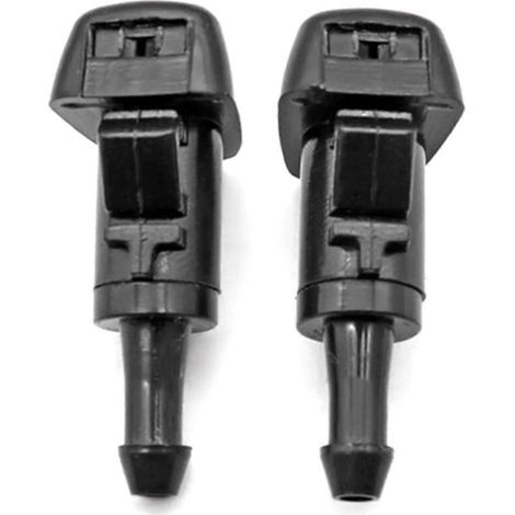 2 gicleurs de lave-glace, compatibles Hyundai et Kia, en ABS noir, pour remplacement direct (1/5)