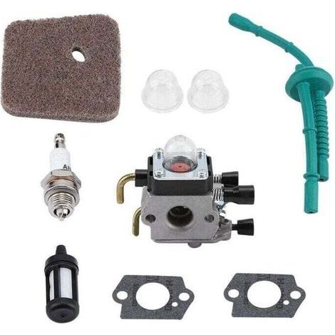 Kit carburatore con filtro dell'aria, tubo del carburante e candela per motosega e decespugliatore (1/4)
