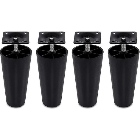Pieds de canapé, pieds de canapé/chaise coniques en plastique, filetage M8 (8 mm métrique). (1/5)