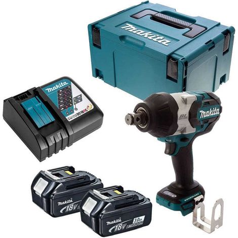 Boulonneuse à chocs 18v 1050Nm (2x6,0 Ah)+ Makpac Makita DTW1001RGJ