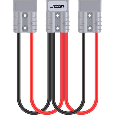 Câble de charge rapide voiture 30cm Connecteur 50A 600V 1 tour 2 Pour chariot élévateur, véhicule tout terrain, voiturette de golf (1/5)