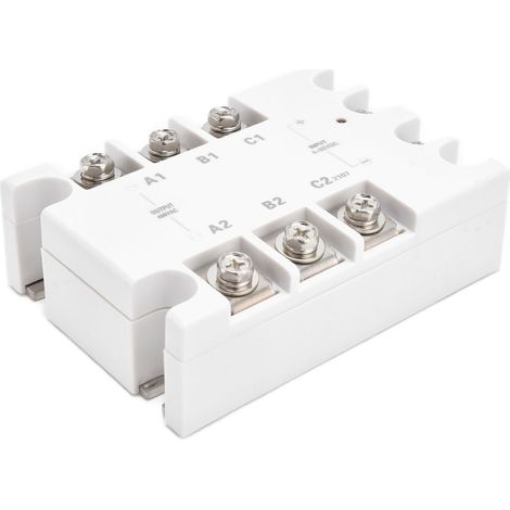 Relais statique amélioré, relais automatique triphasé à courant alternatif pour moteurs avec contrôle de température TSR-200DA-R (sans radiateur) (1/5)