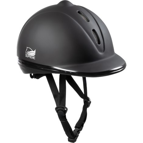 SUPREME TAGLIA M Cap satinato vg1 con regolazione CASCO EQUITAZIONE (1/3)