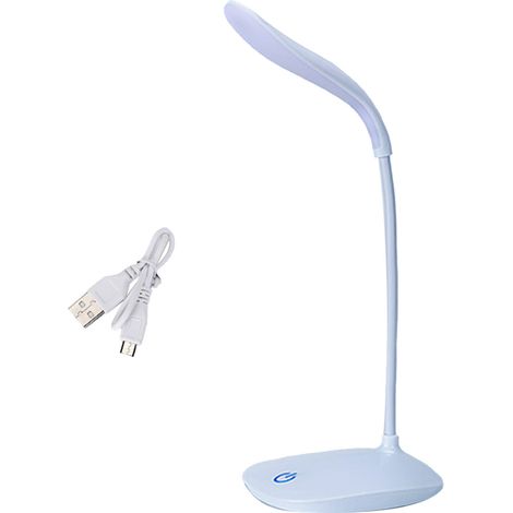 Ortviai Lampe de bureau LED anti-fatigue avec 3 niveaux de luminosité et 3 températures de couleur (3000K-6000K), rechargeable USB (1/5)