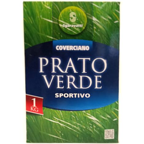 Prato verde sportivo Coverciano Sgaravatti 1kg tappeto resistente a foglia fine