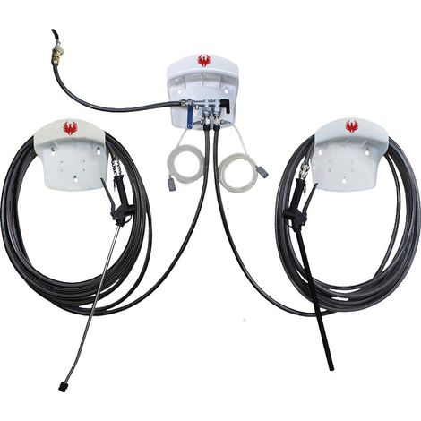 Centrale d'hygiène SYSTÈME LAVAGE SECHAGE CARDUO Tuyau 15 mètres Taille Lance 60 cm