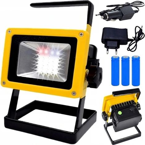 LÁMPARA DE TRABAJO PORTÁTIL HALÓGENA CON PROYECTOR LED