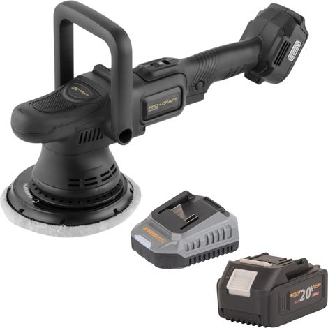 Pulidora a batería Procraft PM22bb 20 voltios 150 mm + 1 batería 4,0 Ah + cargador