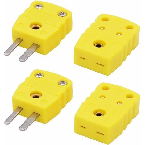 Paar Thermoelementstecker Typ K (männlich/weiblich) Adapterkabel-Drahtverbinder PLUGS-MFD (1/4)
