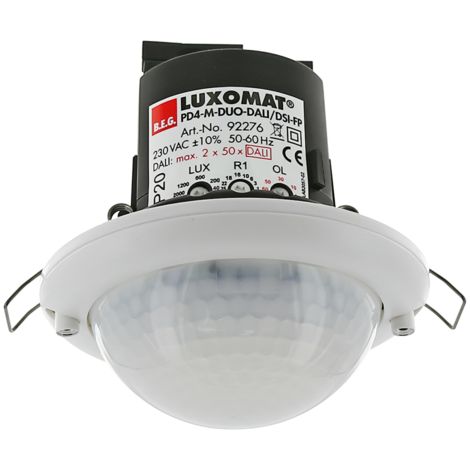 Beg Luxomat 92276 PD4-M-DUO-DALI/DSI-FP Rilevatore di presenza a 360° 24 m 2 DALI per controsoffitto (1/3)