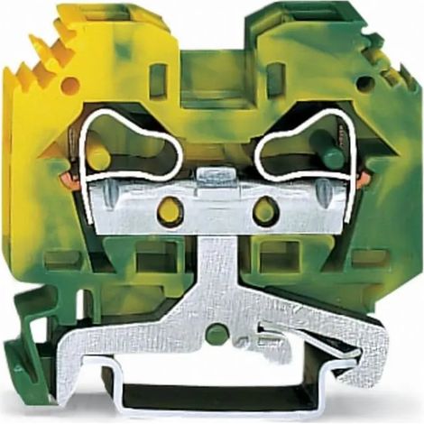 Bornes Wago 284-107 2 puntos 10 mm² amarillo verde